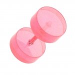 Fake Plug - Kunststoff - Translucent - Pink