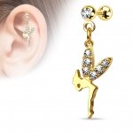 Tragus Ohr Piercing Cartilage - Wing Fairy Dangle
