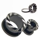 Black Titanium Plated Flesh Tunnel