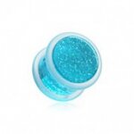 Glitter Plug - No Flare - Kunststoff - Blau