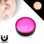 Magnet Fake Plug - Kunststoff - Pink - Glow in the Dark