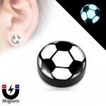 Magnet Fake Plug - Kunststoff - Soccer Ball - Glow in the Dark