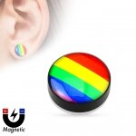 Magnet Fake Plug - Kunststoff - Gay Pride