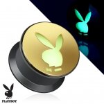 Playboy - Motiv Plug - Kunststoff - Playboy Bunny Glow in the Dark