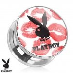 Playboy - Motiv Plug - Stahl - Playboy Bunny Kiss
