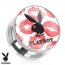 Playboy - Motiv Plug - Stahl - Playboy Bunny Kiss