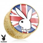 Playboy - Motiv Plug - Holz - Playboy Bunny Union Jack
