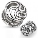 Spezial Plug - Stahl - Tornado Swirls - Silber