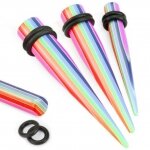 Dehnungsstab - Kunststoff - Rainbow Striped